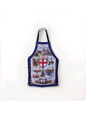 ​Vintage Vista London Landmarks PVC Coated Apron Made in Britain Wipe Clean